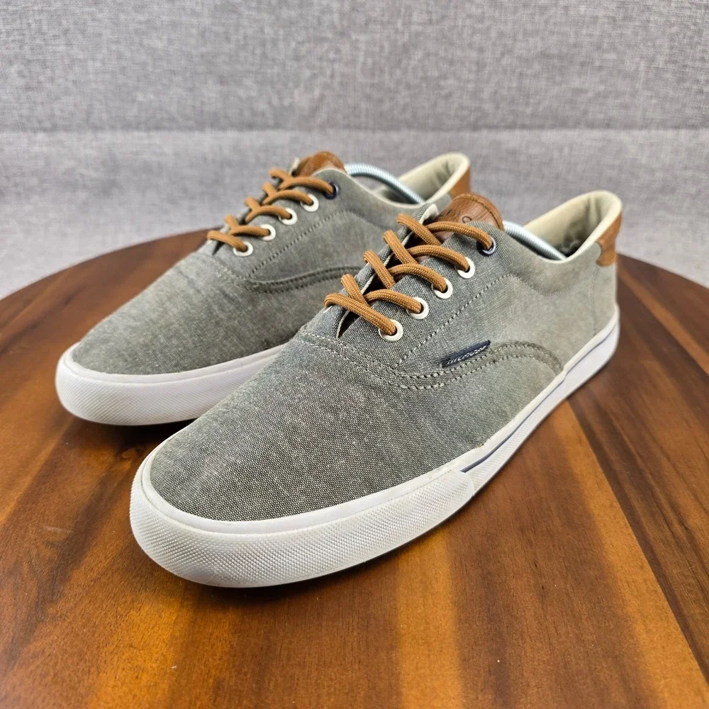 Tommy Hilfiger Men's Gray Canvas Low Top‎ Sneakers Casual Shoes